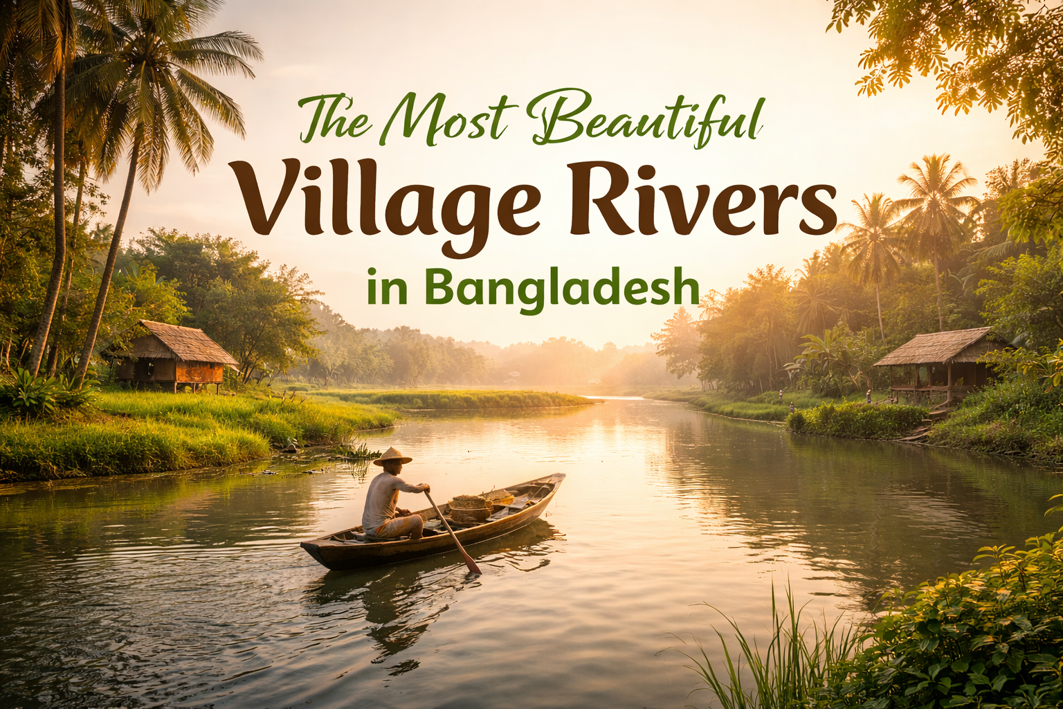 The Most Beautiful Village Rivers in Bangladesh