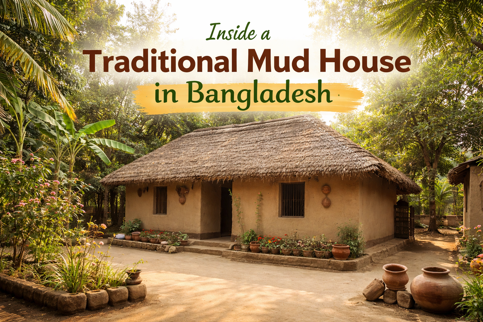 Inside a Traditional Mud House in Bangladesh – Design, Culture, and Village Life Explained